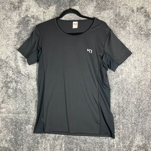 Kari Traa Shirt Womens Large Black Comfort Athleisure Short Sleeve Performance